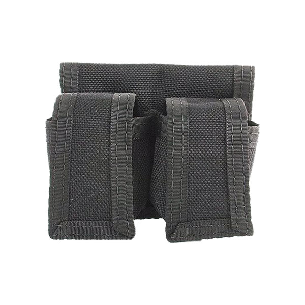 HKS Black Hytrel Large Double Speedloader Case, Black - 203LB - Hks