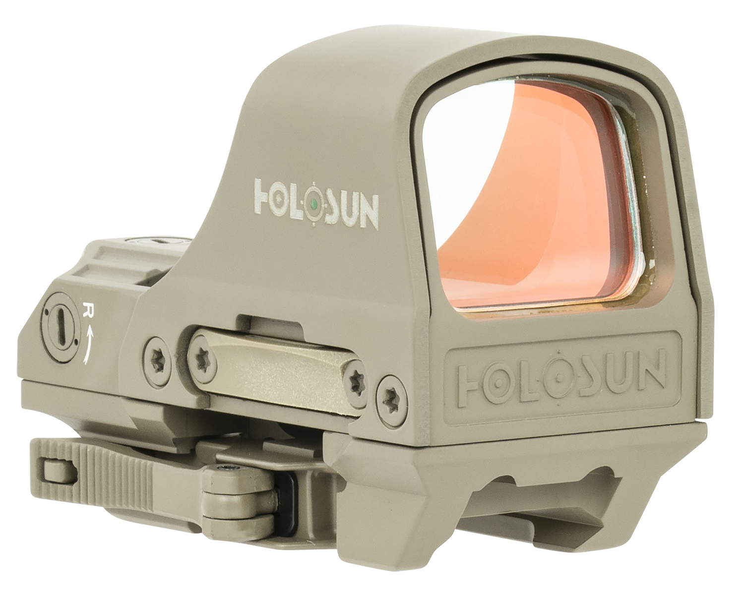 Holosun 510 Reflex Sight 1x2/65 MOA Green Dot, FDE - HE510C-GR-FDE - Holosun