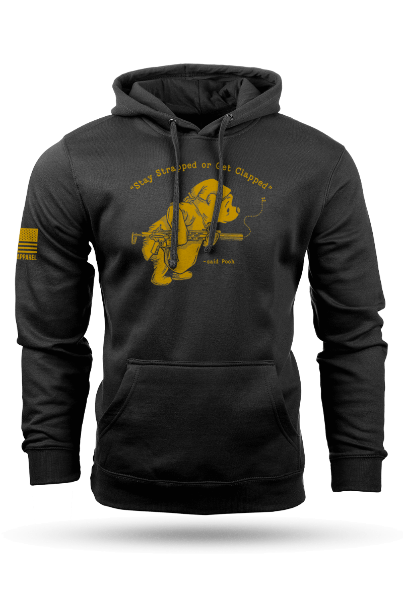 Nine Line Pooh Bear Hoodie, Black - 2X-Large