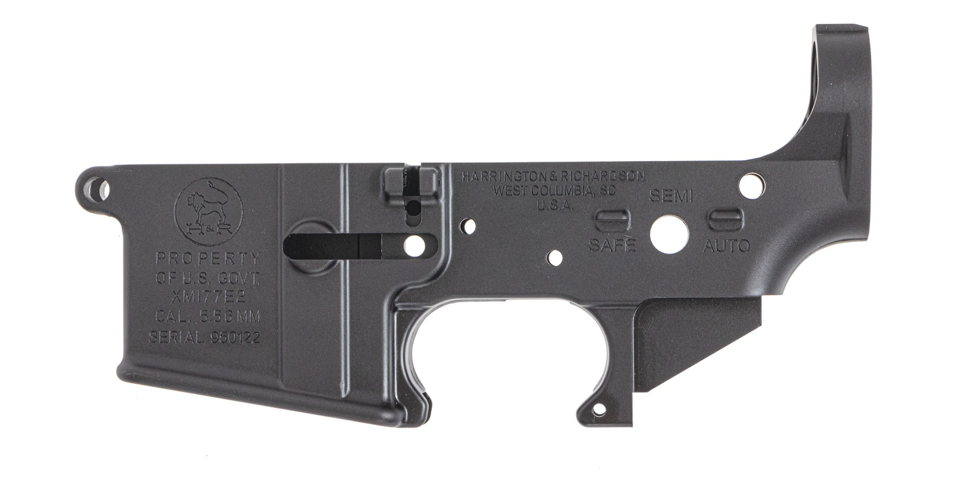 Harrington & Richardson XM177E2 Stripped Lower, Black - Harrington & Richardson