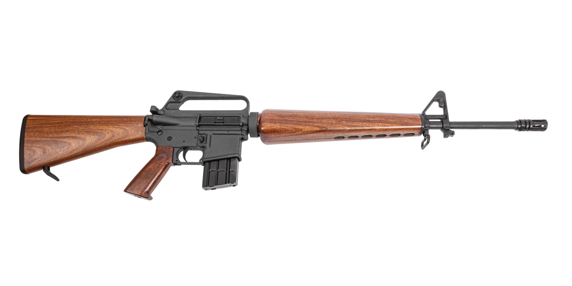 Harrington & Richardson M16A1 Complete Gray Rifle, Aberdeen Brown Furniture Set, 1/12 Barrel - Harrington & Richardson