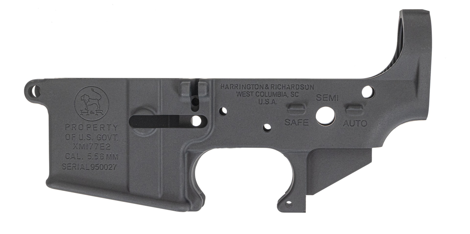 Harrington & Richardson BLEM XM177E2 Stripped Lower, Gray - Harrington & Richardson