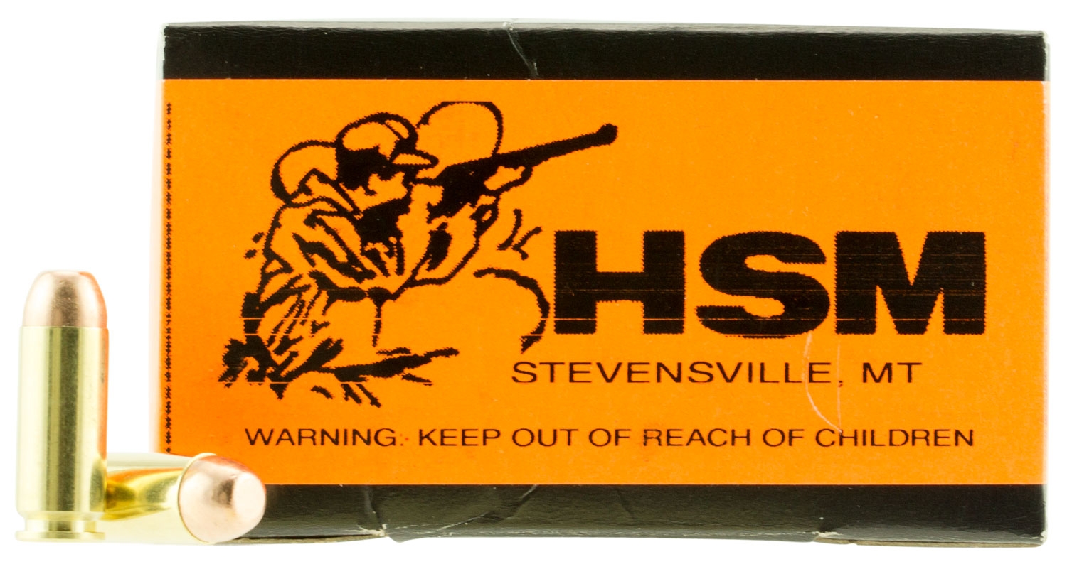 HSM 10MM 180gr FMJ Ammunition New Manufactured 50rds HSM-10MM-2-N - Hsm Ammunition