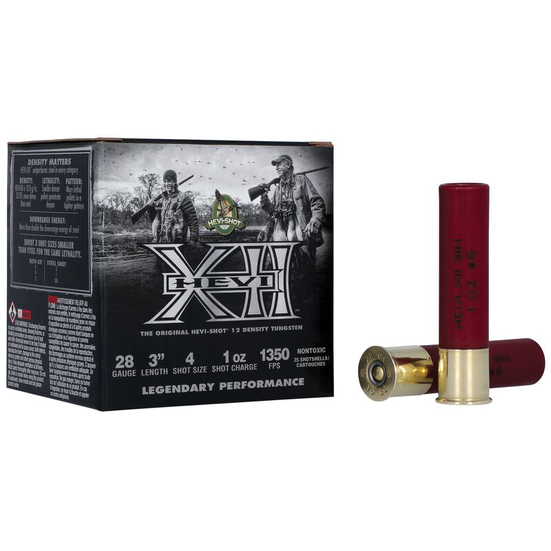 Hevi-shot Hevi-XII 28 Gauge 3" #4 1 Ounce 25rds - Hevi-Shot