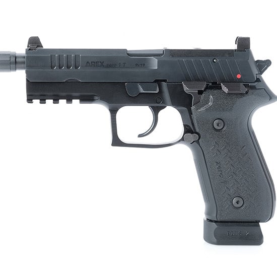 Arex Rex Zero 1 Tactical 9mm 20rd 4.9" Pistol, Hardcoat Anodized Black - REXZERO1T-01 - Arex