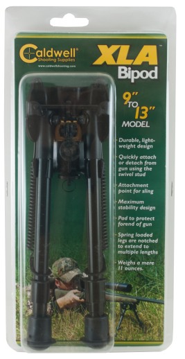 Caldwell XLA 9 to 13"Bipod  Fixed Model, Black 403215 - Caldwell