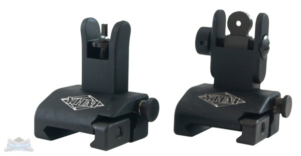 Yankee Hill Q.D.S. AR-15 Iron Sights Same Plane System Set Flip Up - Yhm
