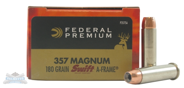 Federal .357 Mag 180 gr Swift A-Frame 20 Rounds Ammunition - P357SA - Federal