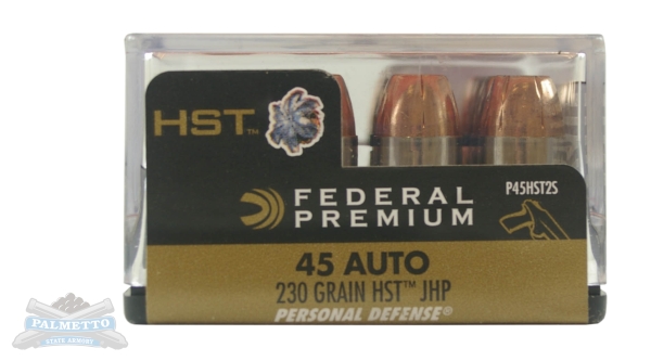 Federal 45 Auto/ACP 230gr HST Ammunition 20RDS - P45HST2S - Federal