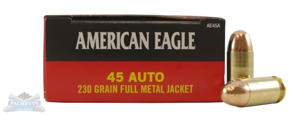 American Eagle 45 Auto/ACP 230gr FMJ Ammunition 50rds - AE45A - Federal