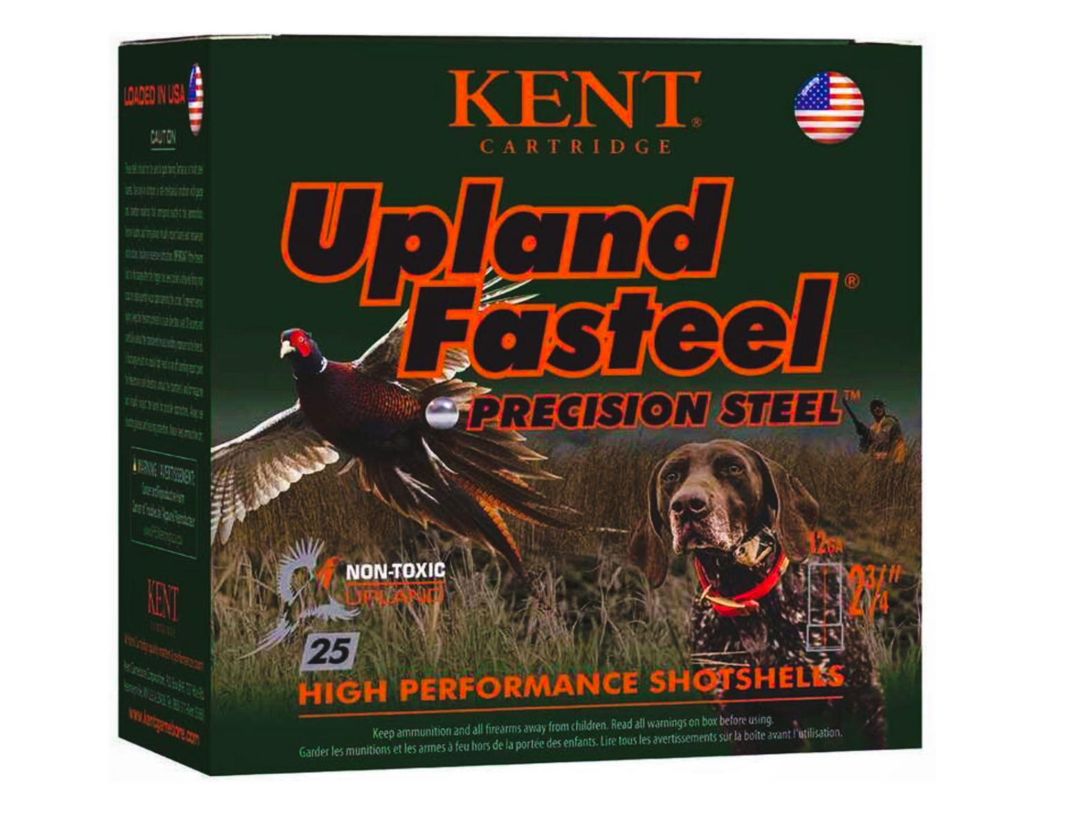 Kent Upland Fasteel 12 Gauge 2-3/4"" #6 Shot 1-1/8oz, 25rds - K122US326 - Kent