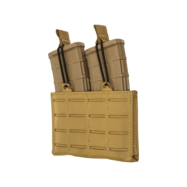 TAC Shield RZR Molle Double Rifle Magazine Pouch, Coyote - Tac Shield