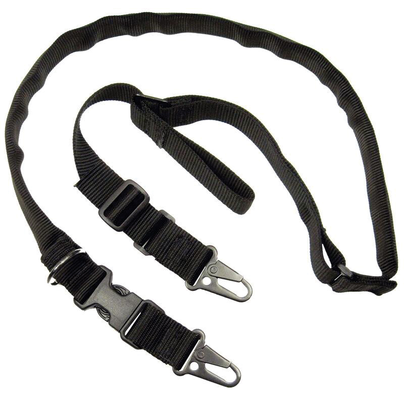 TAC Shield Warrior Non-Padded 2-in-1 Sling 1.25", Black - Tac Shield