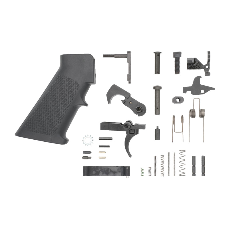 Black Rain Ordnance Lower Parts Kit, Black - Black Rain Ordnance