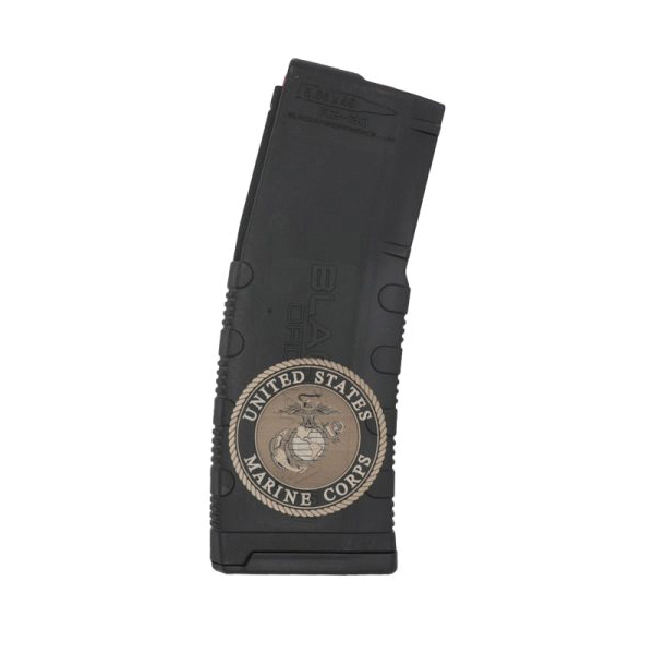 Black Rain Ordnance US Marine Corps Seal 30rds 5.56x45mm/.223 Remington, Black/Tan - Black Rain Ordnance