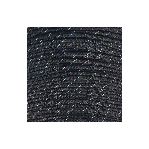 Mero 550 3-Reflctive Trac Paracord, 100' Black - Mero