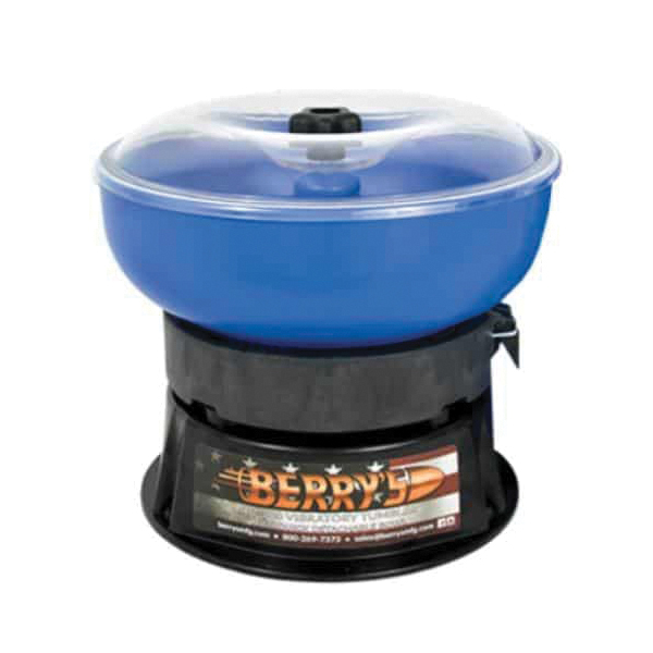 Berrys Bullets QD-500 .380 ACP/9mm Vibratory Brass Tumbler w/Detachable Bowl - Berrys Bullets