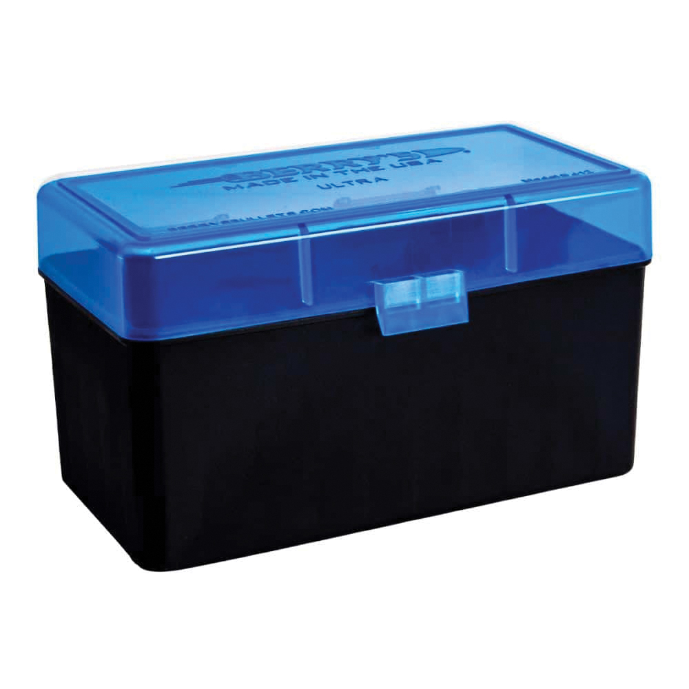 Berrys Bullets #412 .26 Nosler/.28 Nosler Ammo Box, 50rds Black/Blue - Berrys Bullets