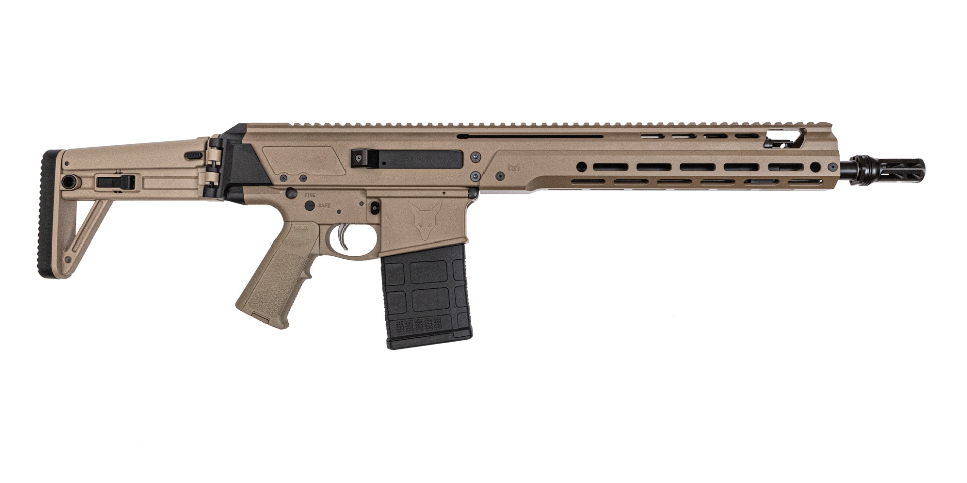 PSA JAKL 14.5" Rifle Length .308 1:10 Nitride Huxwrx QD MOE EPT B&T Stock Rifle, FDE - Palmetto State Armory