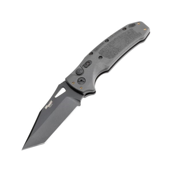 Hogue SIG K320A Tactical Auto/Folding Knife Tanto, Gray - Hogue