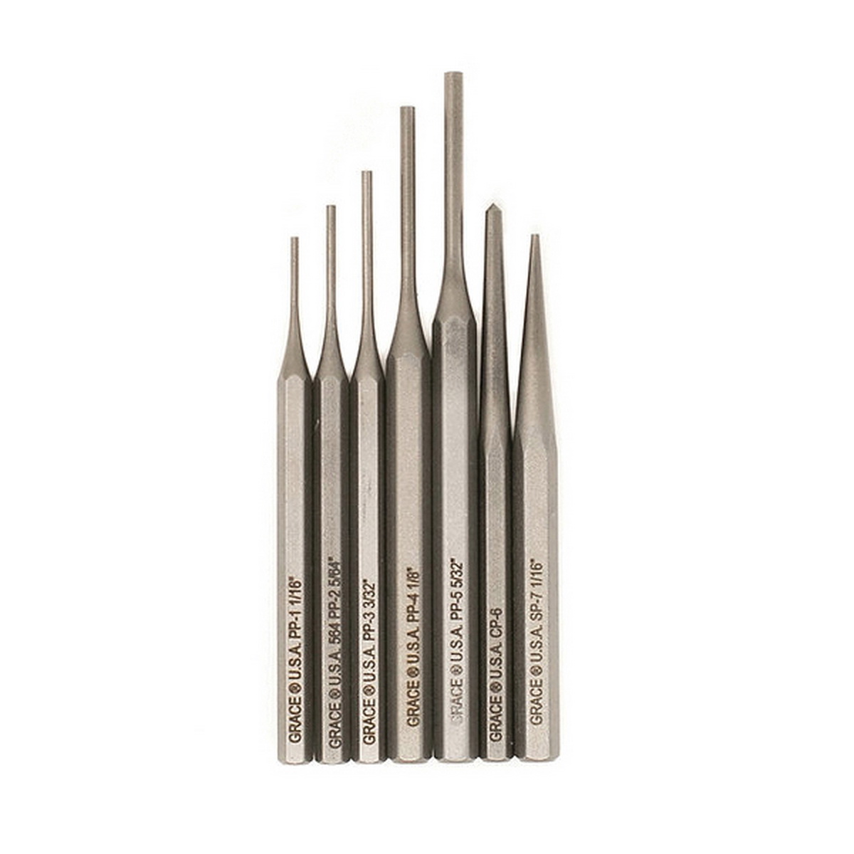 Grace USA Steel 7-Piece Punch Set - Grace Usa