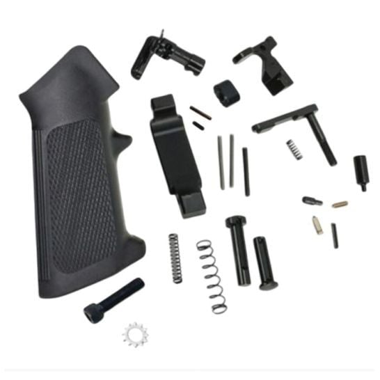 KAK Industry LITE AR-15 Lower Parts Kit w/ No Fire Control Group, Black - Kak Industry