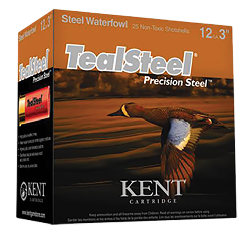 Kent TealSteel 12 Gauge Shotgun Shells 3" #6 1 1/4 oz., 25rds - K123ST32-6 - Kent