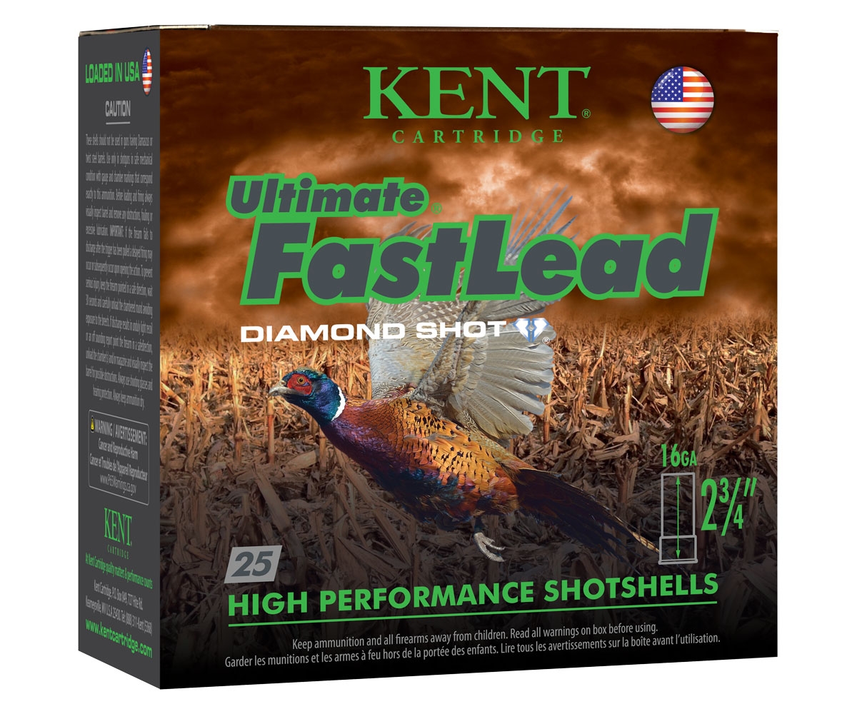 Kent Ultimate Fast Lead 16 Gauge 2 3/4" 1 oz 5 Shot 25 Rounds - K162UFL285 - Kent
