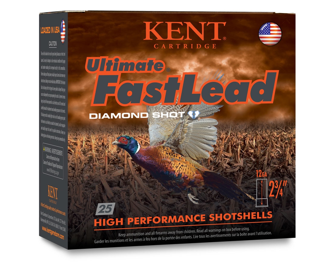 Kent Ultimate Fast Lead 12 Gauge 2 3/4" 1 1/4 oz 5 Shot 25 Rounds - K122UFL365 - Kent