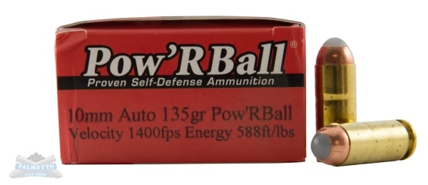 Glaser Pow'rBall 10mm 135gr Ammunition 20rds - PB10135/20