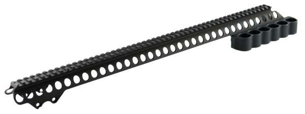Mesa Tactical SureShell 12 Gauge Shotshell Carrier w/Long Rail, 6rds Black - Mesa Tactical