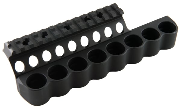 Mesa Tactical SureShell 12 Gauge Shotshell Carrier and Rail, 8rds Black - Mesa Tactical