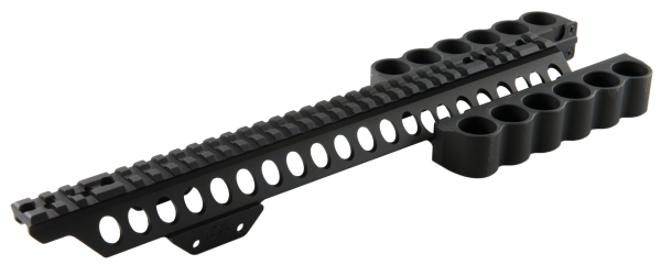 Mesa Tactical SureShell 12 Gauge Shotshell Carrier and Rail, 6rds Black - Mesa Tactical