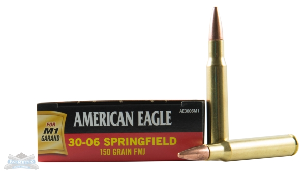 American Eagle 30-06 150gr FMJ "M1 Garand" Ammunition 20rds - AE3006M1 - Federal
