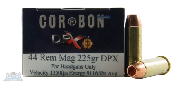 Cor-Bon 44 Magnum 225gr DPX Ammunition 20rds - DPX44M225/20 - Corbon