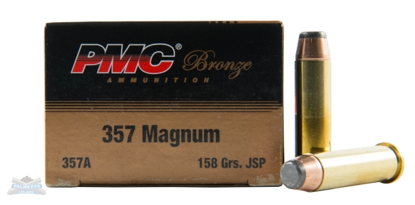 PMC Bronze 357 Magnum 158gr JSP Ammunition 50rds - 357A - Pmc
