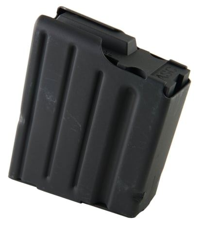 ASC Magazine: SR-25: 308 Winchester/7.62 NATO 10rd Capacity Black Marlube Stainless Steel Black Follower - 10-308-SS-BM-B-ASC - Asc