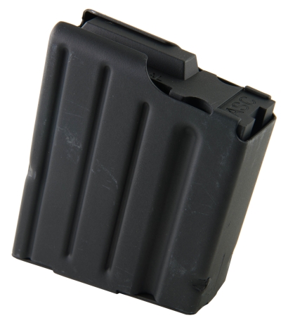 ASC Magazine: SR-25: 308 Winchester/7.62 NATO 5rd Capacity Black Marlube Stainles Steel Black Follower - 5-308-SS-BM-B-ASC - Asc