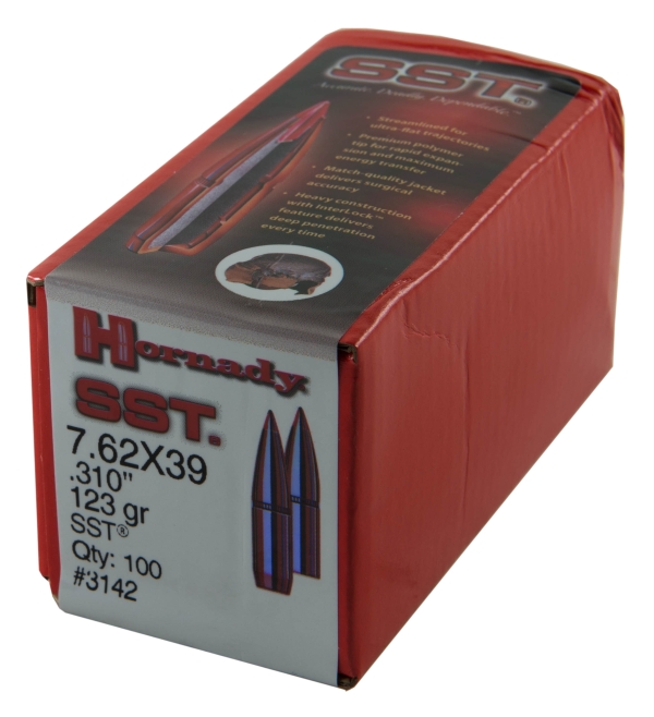 Hornady 7.62 Cal  (.310) SST Bullets - 123gr - 100ct - 3142 - Hornady