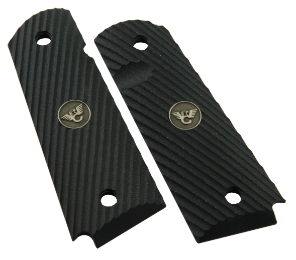 Wilson Combat 1911 Grips, Full-Size, Black G10, Diagonal Pattern - 351TFS - Wilson Combat
