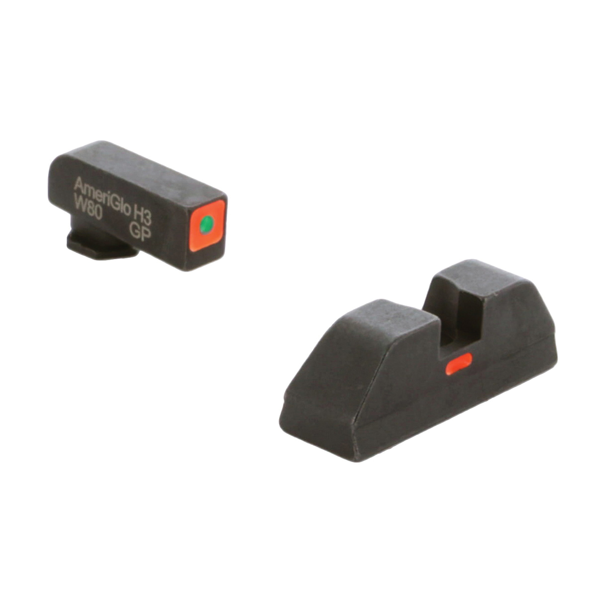 Ameriglo Night Sight Set Front/Rear, Green/Orange/Orange - Ameriglo