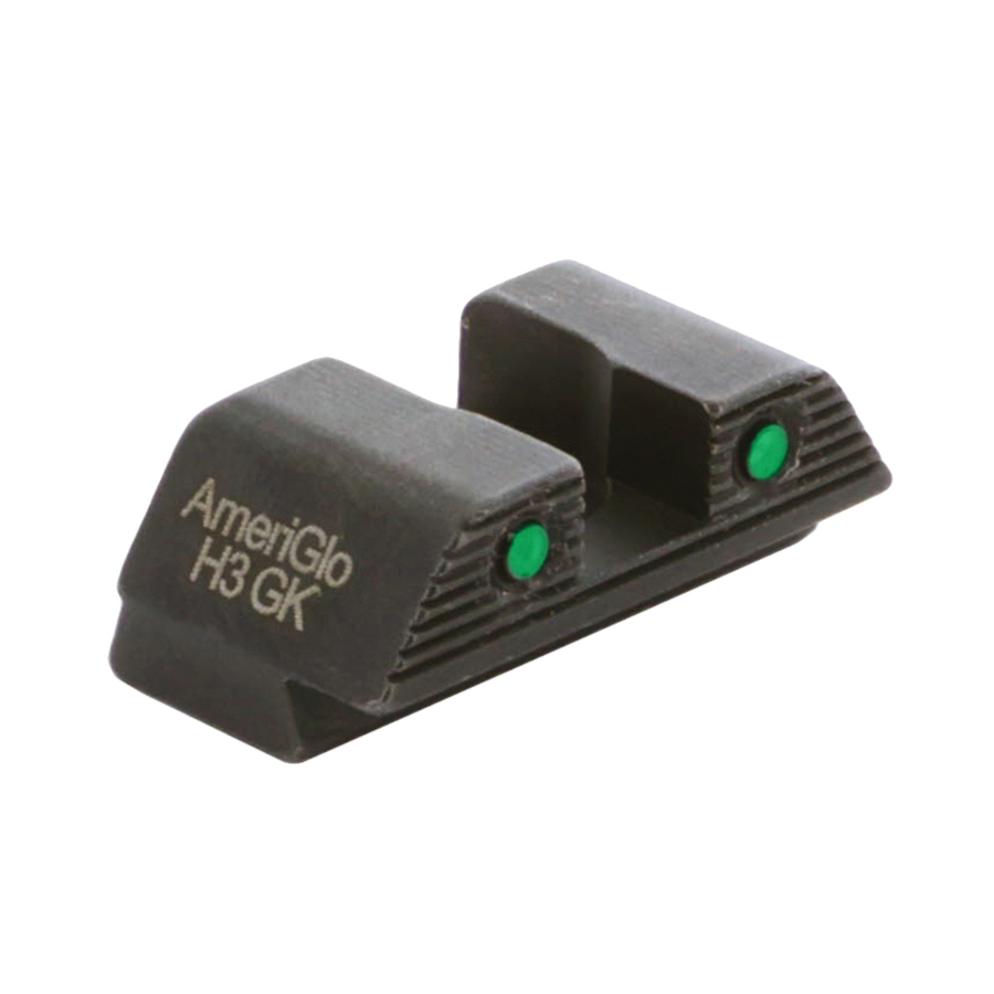 Ameriglo Sight Rear, Green/Black - Ameriglo