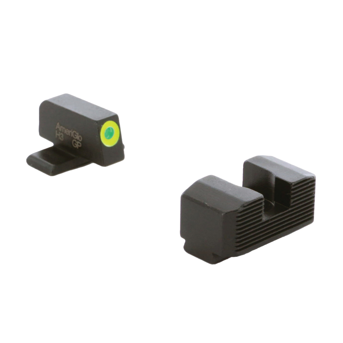 Ameriglo Night Sight Set Front/Rear, Green/Lumi Green/Black - Ameriglo