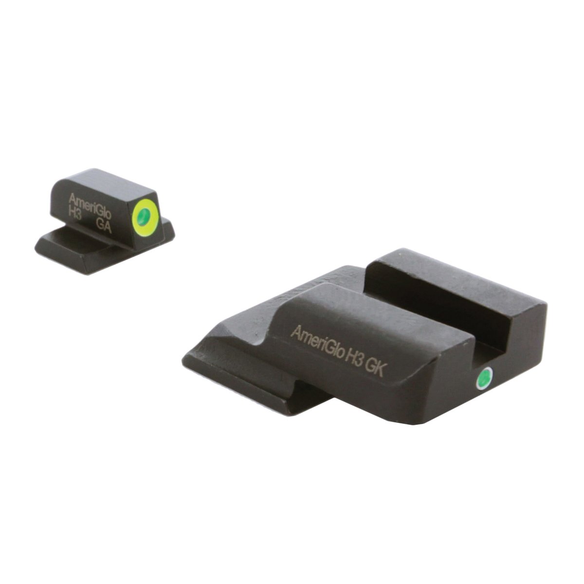 Ameriglo Night Sight Set Front/Rear, Green/Lumi Green/Green - Ameriglo