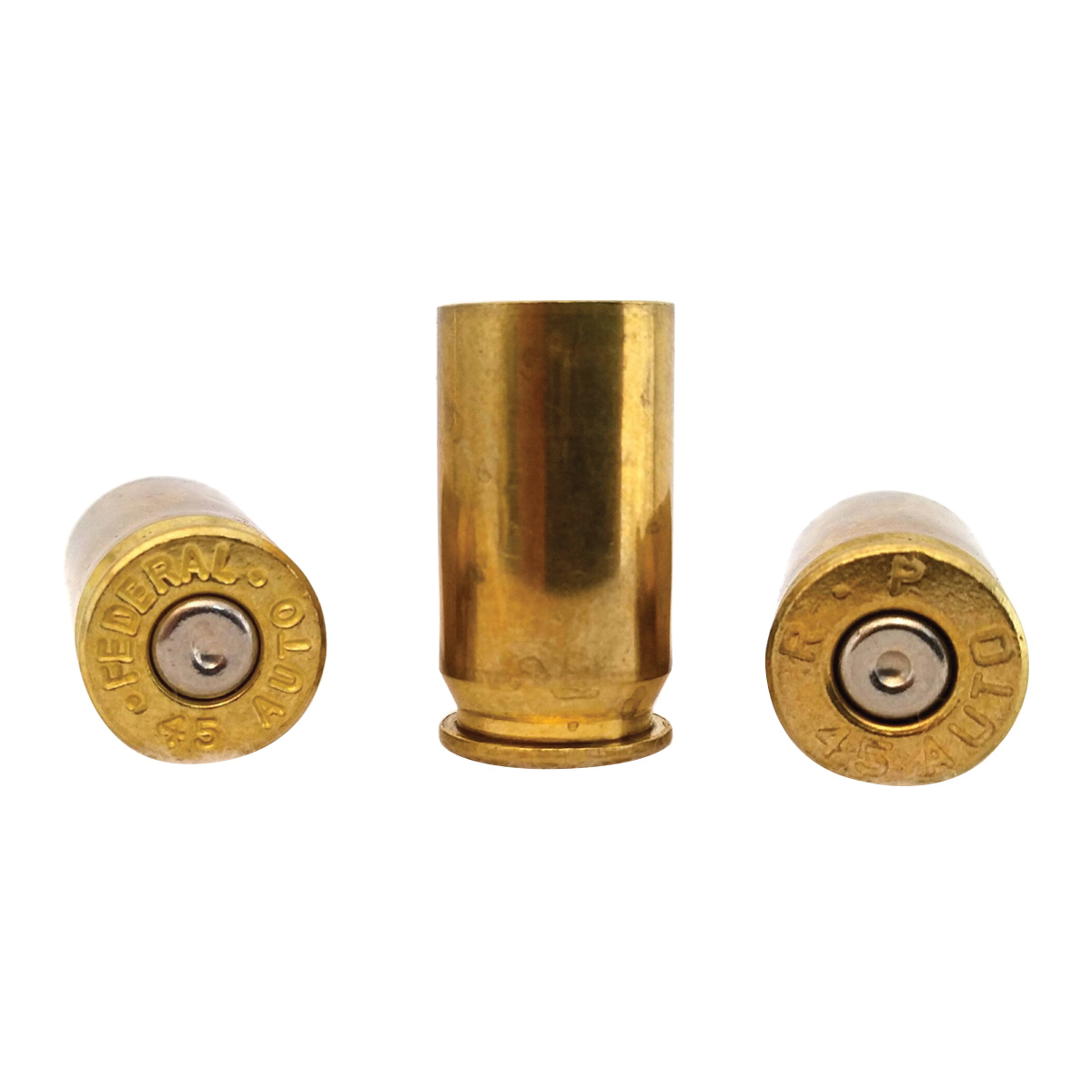 Lightning Ammo .45 ACP Primer Pistol Cleaned and Polished Brass, 100rds - Lightning Ammo