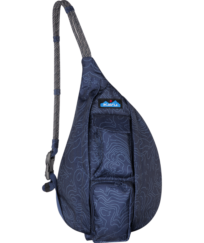 KAVU Mini Rope Sling, Navy Topo - 9191