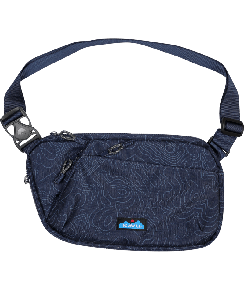 KAVU Roam Sling, Navy Topo - 9545