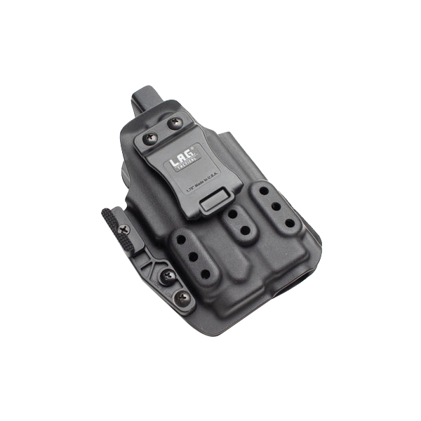 Lag Tactical Genesis MK II Glock G19/G23/G32 IWB Holster RH Kydex, Black - Lag Tactical