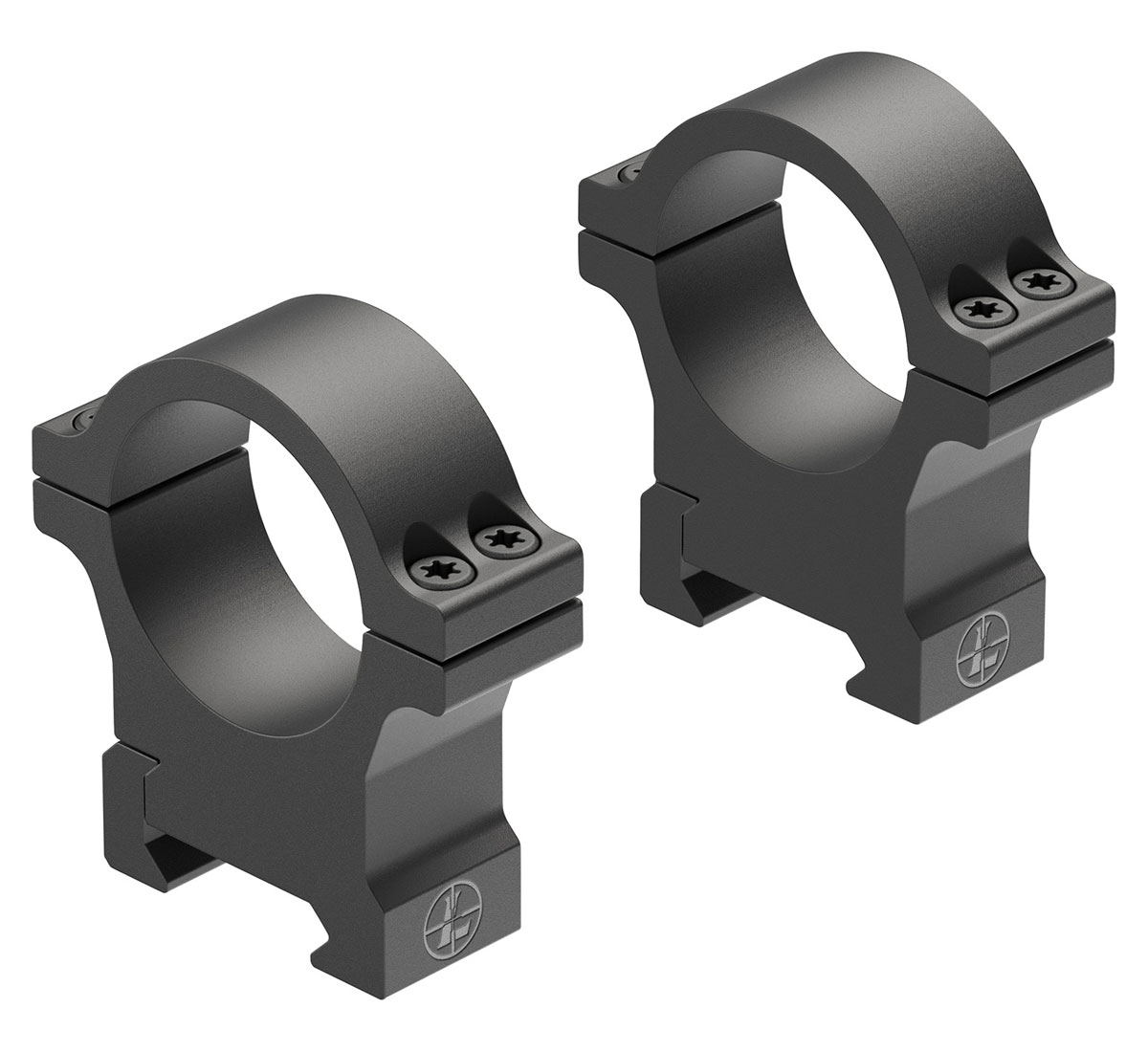 Leupold Open Range Cross Slot High 30mm Rings, Matte Black - 180948 - Leupold