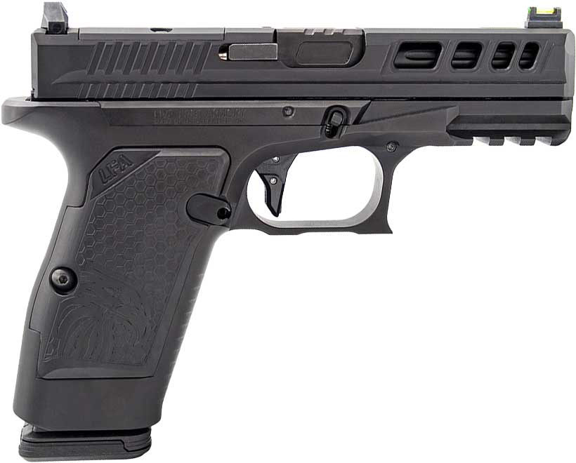 Live Free AMPX 9mm Pistol 3.9" 17rd, Cerakote Black - LFAMP19X084001